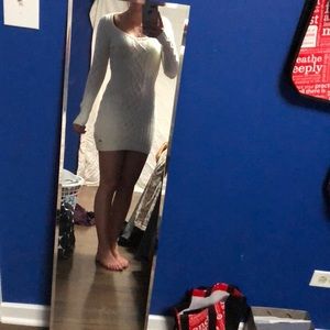 Knit Cream Longsleeve Dress